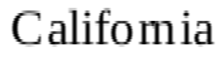 LibreOffice 7.3 rendering "California" with pair kerning